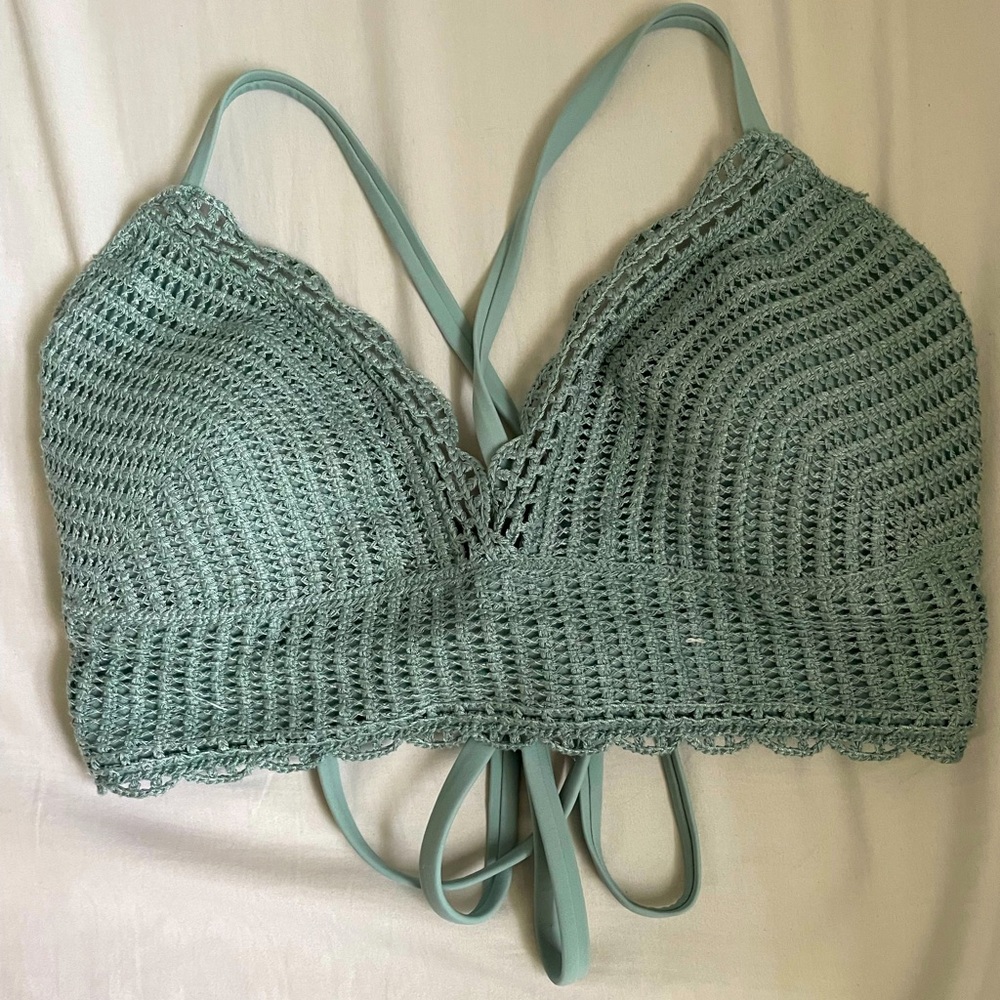 Hollister bathing suit top.